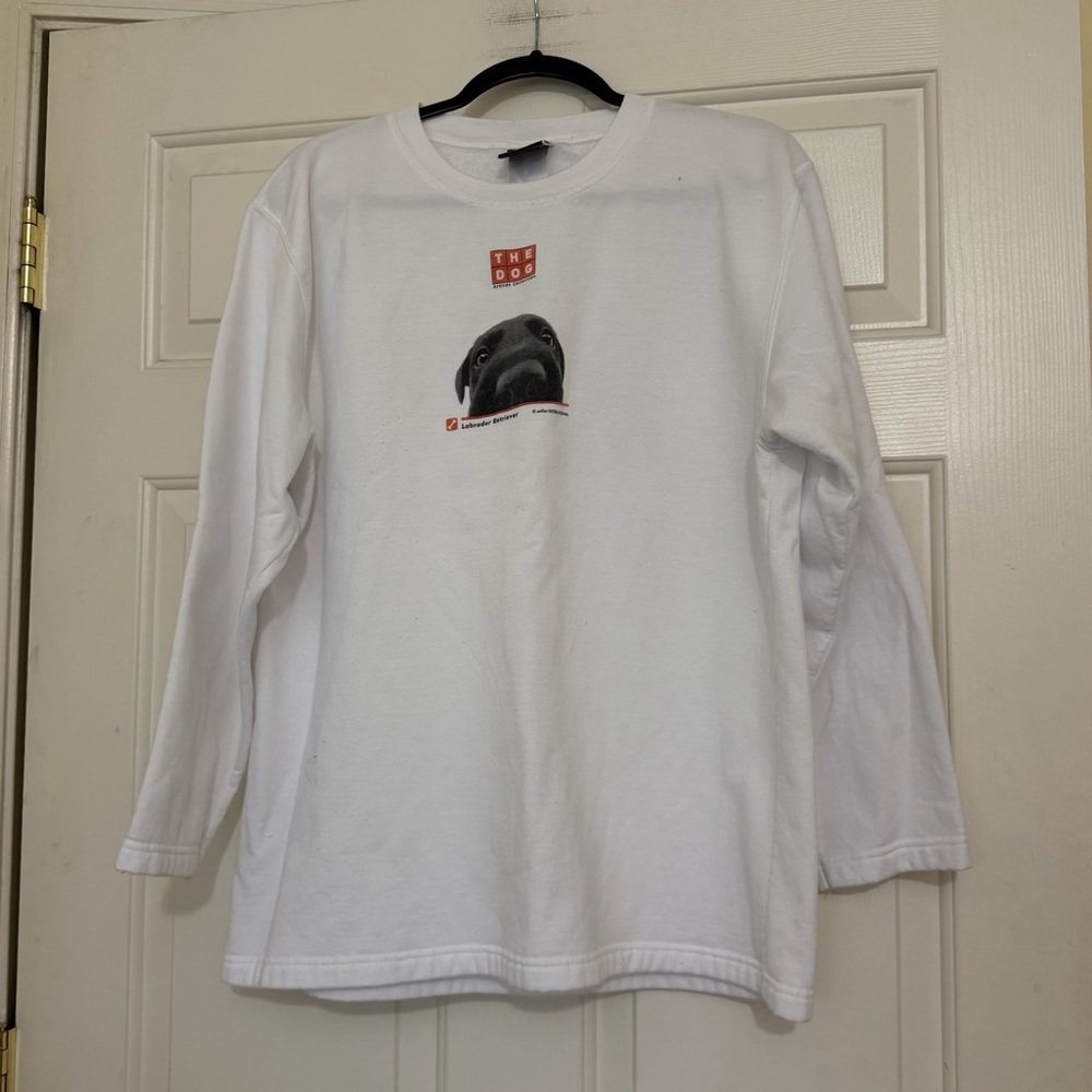 Vintage THE DOG Artist Collection Crewneck Sweatshirt Labrador Retriever Size XL